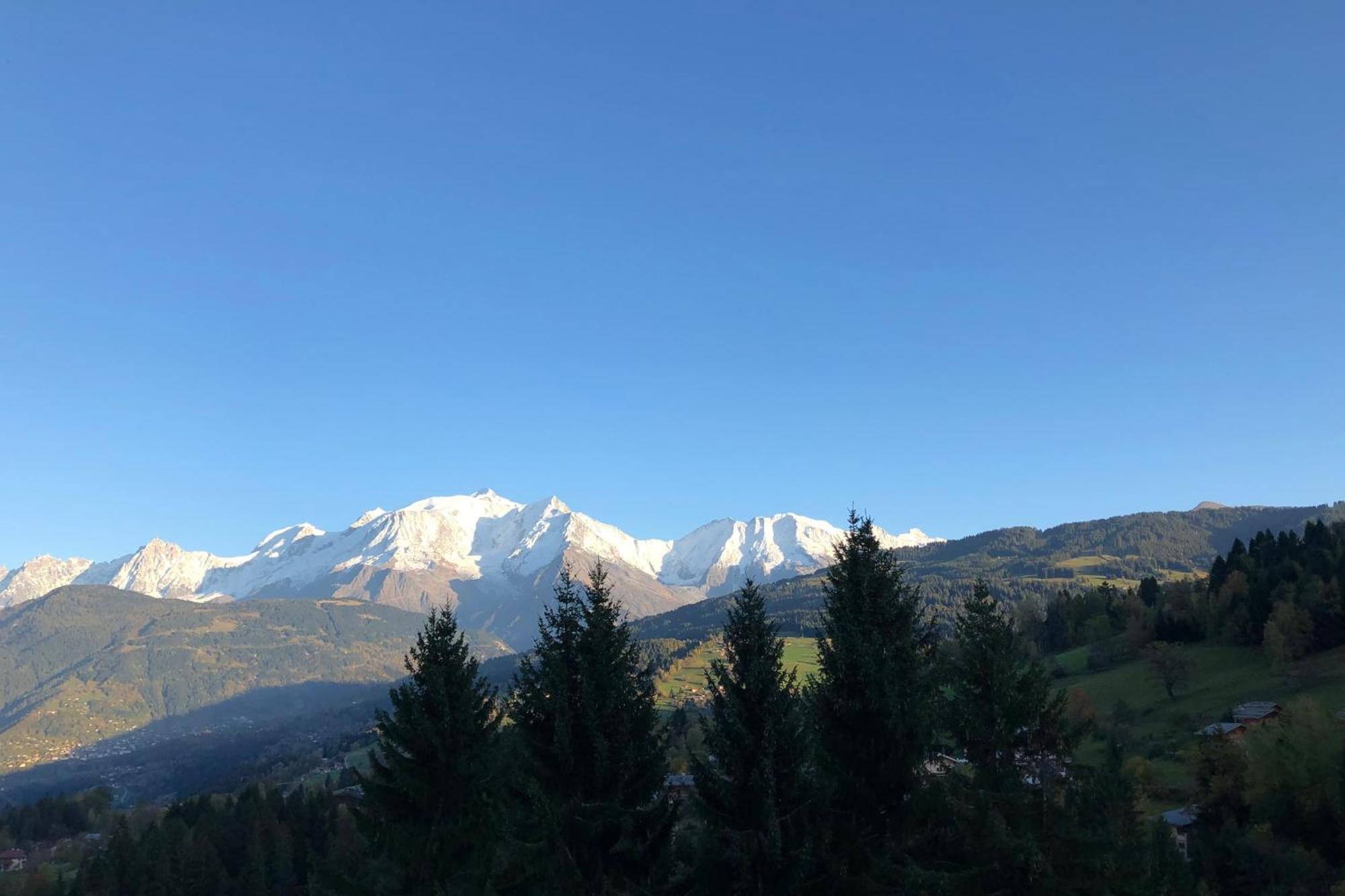 Ferienwohnung Large Apt 80M Superb View Mont-Blanc 6P Combloux Exterior foto